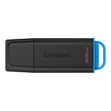 Kingston DataTraveler Exodia 128 GB usb-stick Zwart/blauw, USB-A 3.2 Gen 1 (5 Gbit/s)