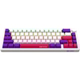 LORGAR KBP70MW, gaming toetsenbord Wit, US lay-out, 65%, RGB, Hot-swappable, PBT Double-shot, Bluetooth / 2.4GHz / USB