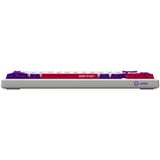 LORGAR KBP70MW, gaming toetsenbord Wit, US lay-out, 65%, RGB, Hot-swappable, PBT Double-shot, Bluetooth / 2.4GHz / USB