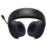 Lenovo Legion H410 draadloze gamingheadset over-ear gaming headset Zwart/paars, Bluetooth, 2,4 GHz, PlayStation 4, PlayStation 5, Nintendo Switch, Pc