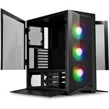 Lian Li Lancool II Mesh RGB, Tower-behuizing Zwart | 2x USB-A 3.2 (5 Gbit/s) | USB-C 3.2 (5 Gbit/s) | Audio | Window-kit