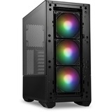 Lian Li Lancool II Mesh RGB midi tower behuizing Zwart | 2x USB-A | 1x USB-C | RGB | Tempered Glass