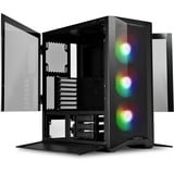 Lian Li Lancool II Mesh RGB midi tower behuizing Zwart | 2x USB-A | 1x USB-C | RGB | Tempered Glass