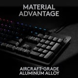Logitech G513 CARBON LIGHTSYNC RGB Mechanical Gaming Keyboard Zwart, US-International, GX Red, RGB leds