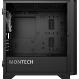 Montech Air 100 ARGB mini tower behuizing Zwart | 3x USB-A | Tempered Glass
