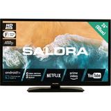 Salora 24MBA300 Smart TV, 12V 24" Led Zwart, 3x HDMI, USB-A, WiFi, BT