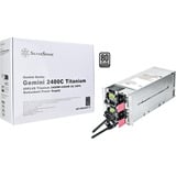 SilverStone Gemini 2400C Titanium 2400 watt voeding  2x 12V-2x6, 4x PCIe