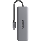 Sitecom 8-in-1 USB-C Power Delivery Multiport dockingstation Grijs