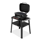 Weber Lumin Compact elektrische barbecue voor buiten met onderstel Zwart, 2 tot 4 personen, Grilloppervlak 1161 cm²