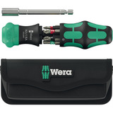 Wera  bitset Zwart/groen