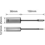 ACT Connectivity USB-C naar 2,5 Gigabit ethernet adapter aluminium