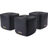 ASUS ZenWiFi AX Mini (XD4), 3 stuks mesh router Zwart, 1x Router (XD4R), 2x Node (XD4N)