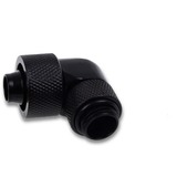 Alphacool Eiszapfen 16/10mm screw-on nozzle 90° rotatable G1/4 verbinding Zwart, 4 stuks