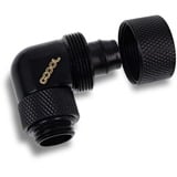 Alphacool Eiszapfen 16/10mm screw-on nozzle 90° rotatable G1/4 verbinding Zwart, 4 stuks