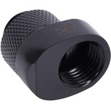 Alphacool Eiszapfen 8mm offset piece rotatable G1/4 AG to G1/4 IG verbinding Zwart