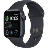 Apple Watch SE smartwatch Zwart, 40mm, Middernacht sportbandje, Aluminium, GPS