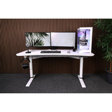 Arozzi Arena Moto Gaming Desk - White Wit