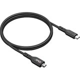 Club 3D USB-C 2.0 naar Micro-USB kabel Zwart, 1 meter