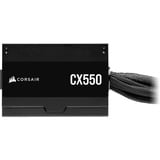 Corsair CX550, 550 Watt voeding  Zwart, 2x PCIe