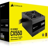 Corsair CX550, 550 Watt voeding  Zwart, 2x PCIe