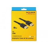 DeLOCK DisplayPort kabel Zwart, 3 meter, 8K