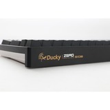 Ducky Zero 6108 Classic Black RGB mechanisch gaming toetsenbord Zwart, US lay-out (QWERTY), Cherry MX2A Brown, 100%, RGB leds, Double-shot PBT, hot swap, 2.4GHz | Bluetooth | USB-C