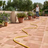 Hozelock Auto Reel Wandslangbox 25 meter + Superhoze 7.5 meter slanghaspel Grijs/geel