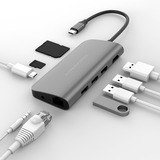 Hyper HyperDrive POWER 9-in-1 USB-C Hub dockingstation Donkergrijs