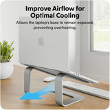 Hyper HyperSpace Ergonomic Laptop Stand bevestiging Grijs