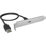 ICY BOX IB-AC553 USB Type-C achterpaneel met interne USB Type-E aansluiting slotplaatje 