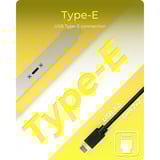 ICY BOX IB-AC553 USB Type-C achterpaneel met interne USB Type-E aansluiting slotplaatje 