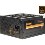 Inter-Tech Argus BPS-600 600 watt voeding  Zwart, 4x PCIe, 4x PCIe