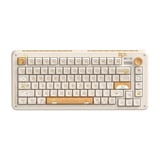 Iqunix ZX75 Sunset Ponder Wireless Mechanical Keyboard Lichtgeel, US lay-out (QWERTY), IQUNIX Silent Rose, 75%, RGB leds, Hot-swappable, Double-shot PBT, 2.4GHz | Bluetooth 5.1 | USB-C