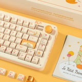 Iqunix ZX75 Sunset Ponder Wireless Mechanical Keyboard Lichtgeel, US lay-out (QWERTY), IQUNIX Silent Rose, 75%, RGB leds, Hot-swappable, Double-shot PBT, 2.4GHz | Bluetooth 5.1 | USB-C