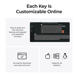 Keychron C1 Pro-M3, toetsenbord Grijs, US lay-out, Keychron Super Brown, 80% TKL, RGB leds, OSA Double-Shot PBT, hot swap, 8000 Hz