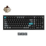 Keychron Q5 Ultra-M3 8K Wireless Custom Mechanical Keyboard, toetsenbord Zwart, US lay-out, Keychron Silk POM Brown, 96%, RGB, Hot swap, 8K, 2.4 GHz / Bluetooth 5.2 / USB-C