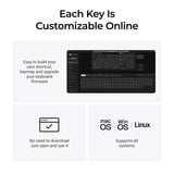 Keychron Q5 Ultra-M3 8K Wireless Custom Mechanical Keyboard, toetsenbord Zwart, US lay-out, Keychron Silk POM Brown, 96%, RGB, Hot swap, 8K, 2.4 GHz / Bluetooth 5.2 / USB-C