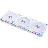 Lian Li UNI FAN SL120V2 Triple Pack case fan Wit, RGB leds, 4-pins PWM fan-connector, incl. controller 