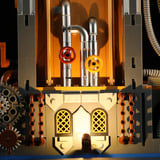 Lumibricks Steampunk World - Steampunk City bridge Constructiespeelgoed F9047