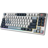 MSI FORGE GK600 TKL WIRELESS SKY RGB mechanisch gaming toetsenbord Wit, US lay-out (QWERTY), 80% (TKL), 2,4G / Bluetooth / USB