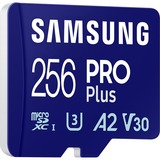 SAMSUNG PRO Plus 256 GB microSDXC (2023) geheugenkaart Blauw, UHS-I U3, Class 10, V30, A2