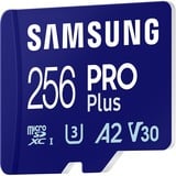 SAMSUNG PRO Plus 256 GB microSDXC (2023) geheugenkaart Blauw, UHS-I U3, Class 10, V30, A2