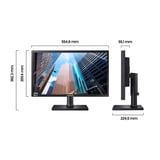 Samsung  24" monitor Zwart (mat)