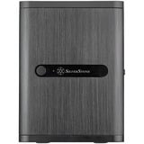 SilverStone CS240 server behuizing Zwart | 2x USB-A | 1x USB-C