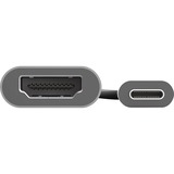 Trust Dalyx USB-C > HDMI adapter Zilver/zwart, 0,2 meter