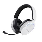 Trust GXT 491W Fayzo Draadloze  over-ear gaming headset Wit, 2.4 GHz | Bluetooth