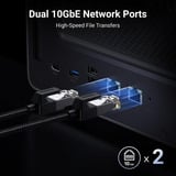 Ugreen NASync DXP8800 Plus Grijs, Wifi, 2x 10GbE, HDMI, Thunderbolt 4 (40 Gb/s)