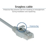 ACT Connectivity LSZH U/UTP CAT6 datacenter slimline patchkabel snagless met RJ45 connectoren Grijs, 1 meter