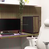 ALTERNATE Workstation Expert Ultra 9 pc-systeem Zwart/houtkleur | Core Ultra 9 285K | Intel Graphics | 64 GB | 2 TB SSD