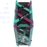 ASUS ROG Strix Helios II Hatsune Miku Edition midi tower behuizing Turquoise/roze | 4x USB-A | 2x USB-C | RGB | Tempered Glass